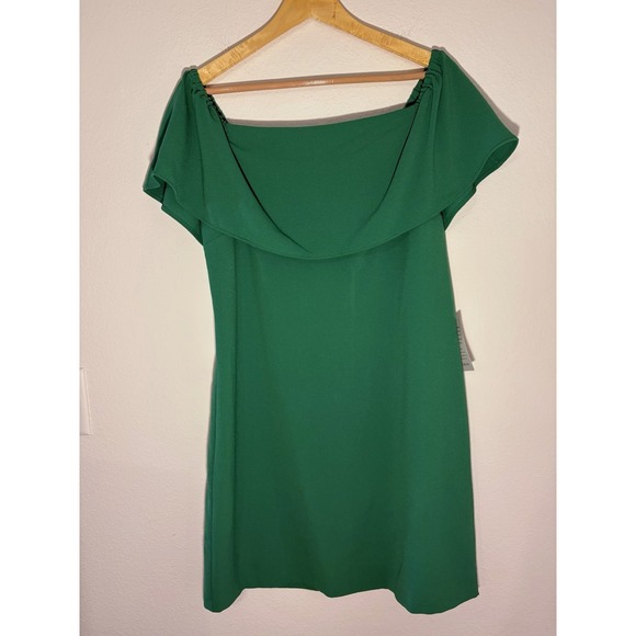 Charles Henry Dresses & Skirts - NWT Charles Henry Party Dress Womens Sz L Green Ruffle Off Shoulder 9853CH-S6
